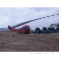 Trailer de transporte de lâmina de turbina eólica